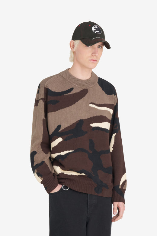 REGARD CAMO SWEATER KHAKI 3