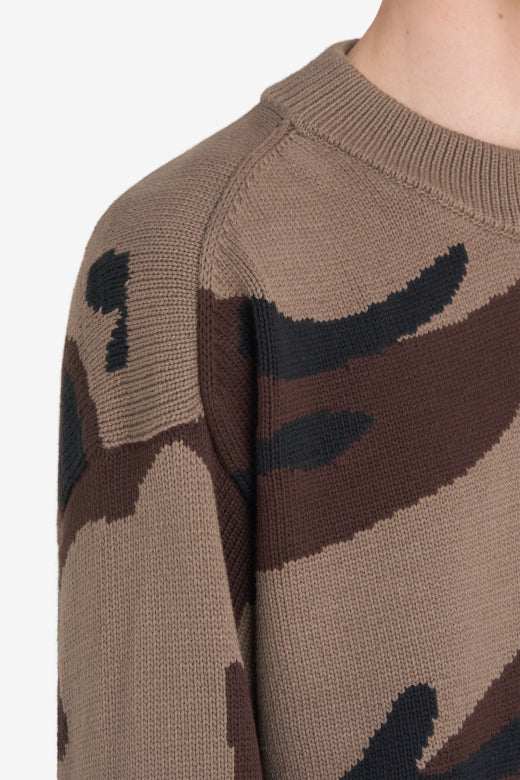 REGARD CAMO SWEATER KHAKI 5