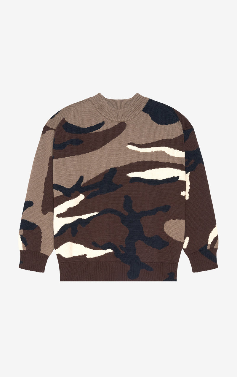 REGARD CAMO SWEATER