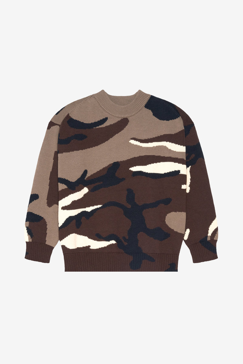 REGARD CAMO SWEATER KHAKI 2