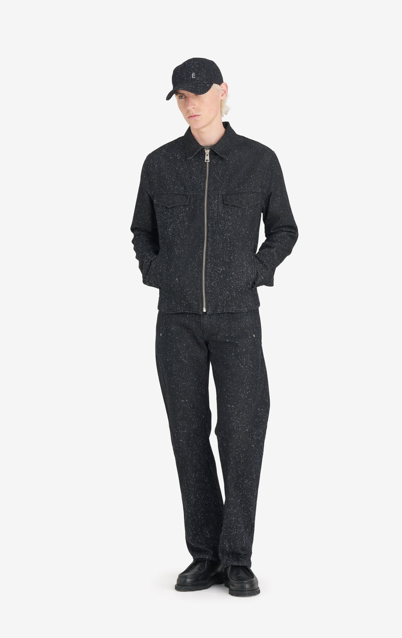 LIGHT DENIM JACKET JACKET - BLACK