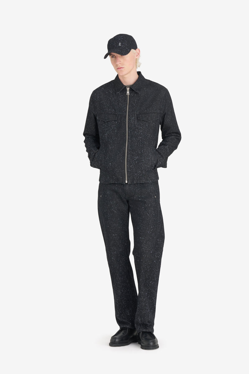 LIGHT DENIM JACKET JACKET - BLACK BLACK 5