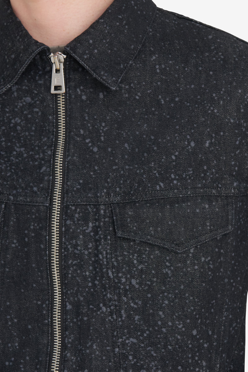 LIGHT DENIM JACKET JACKET - BLACK BLACK 6