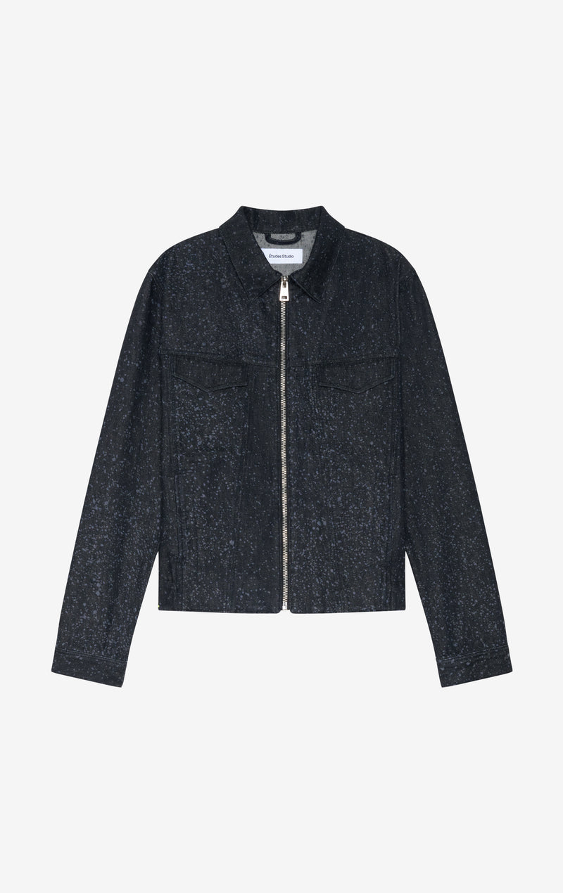 LIGHT DENIM JACKET JACKET - BLACK