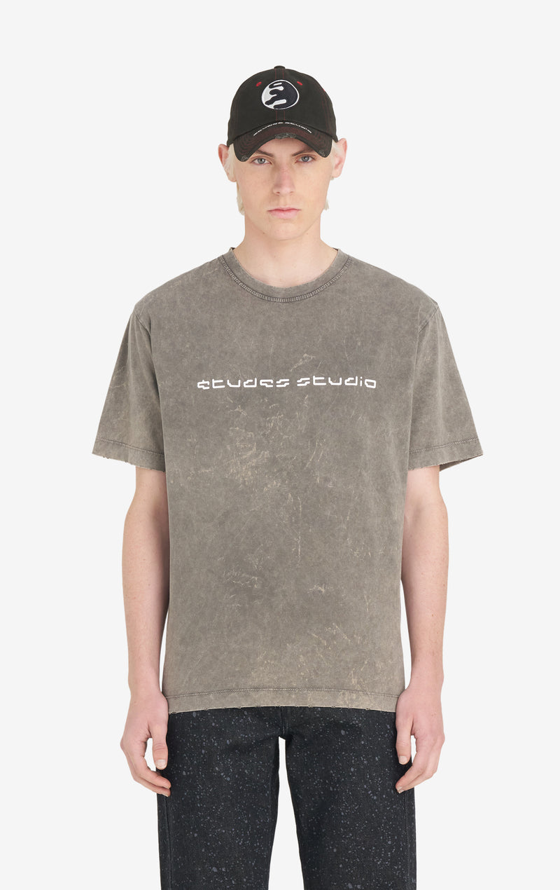 WONDER HEAVY BLEACH AUDIO T-SHIRT - GRAY