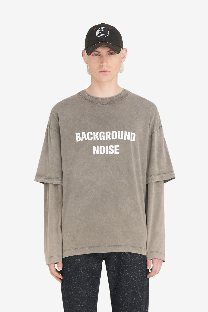 DOUBLE MANCHE TS BRUIT GRIS LT 1