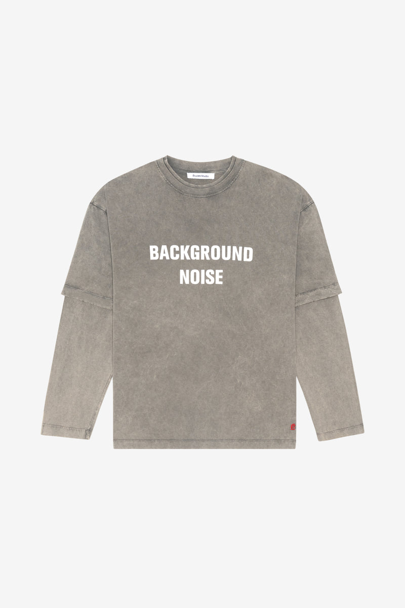 GOUDRON HEAVY BLEACH T-SHIRT - GRAY LTGREY 1