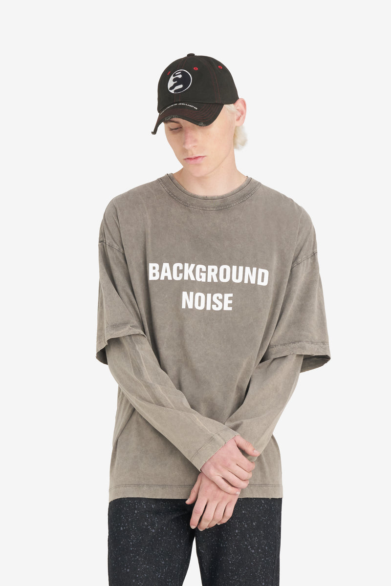 DOUBLE MANCHE TS BRUIT GRIS LT 3