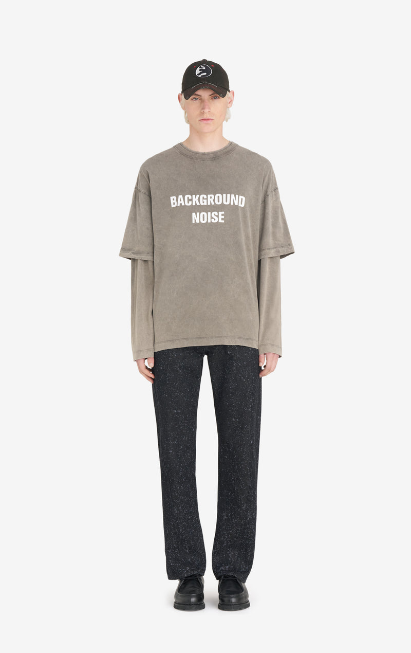 DOUBLE SLEEVE TS NOISE XXS / LTGREY