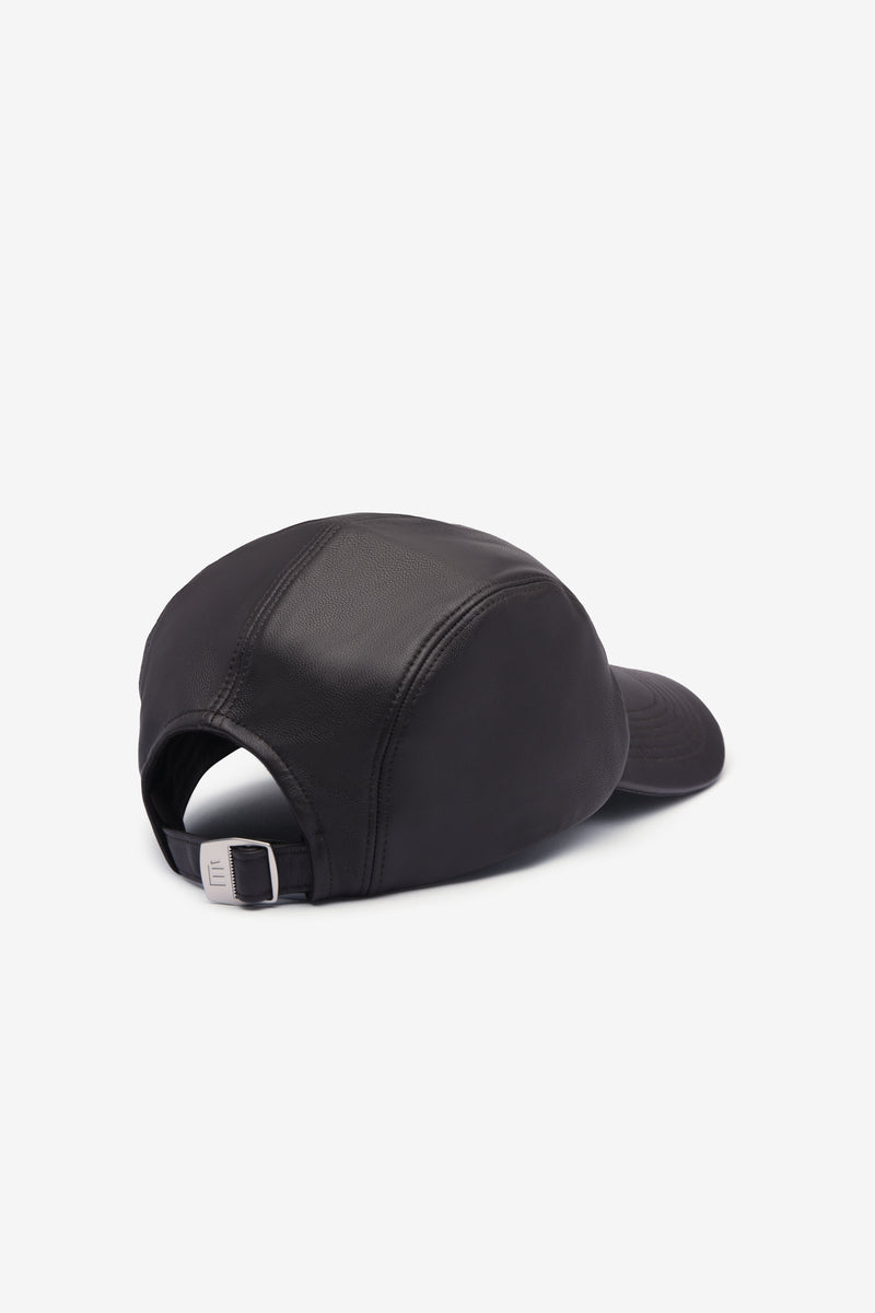 Casquette É en cuir MARRON NSP 2