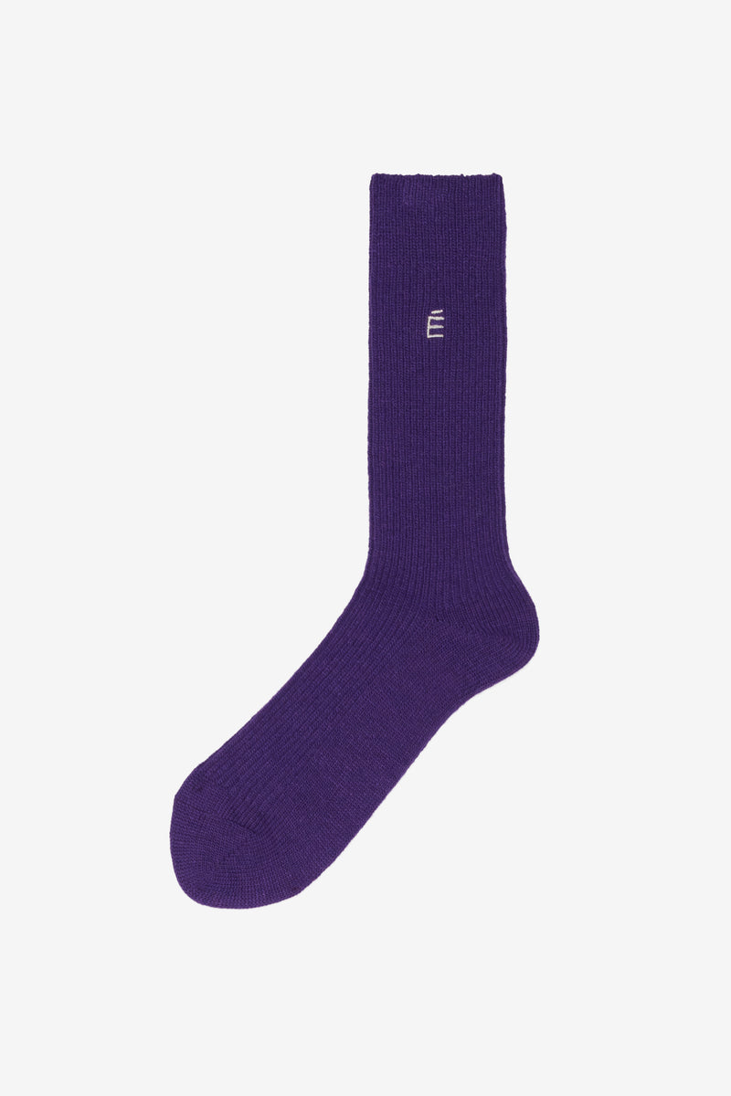 Chaussettes côtelées VIOLET 1