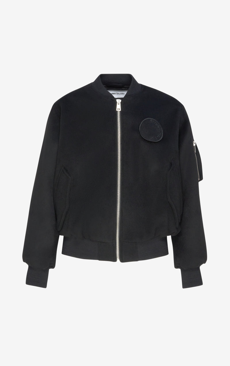 ETUDES STUDIO WOOL BOMBER JACKET BLACK 1