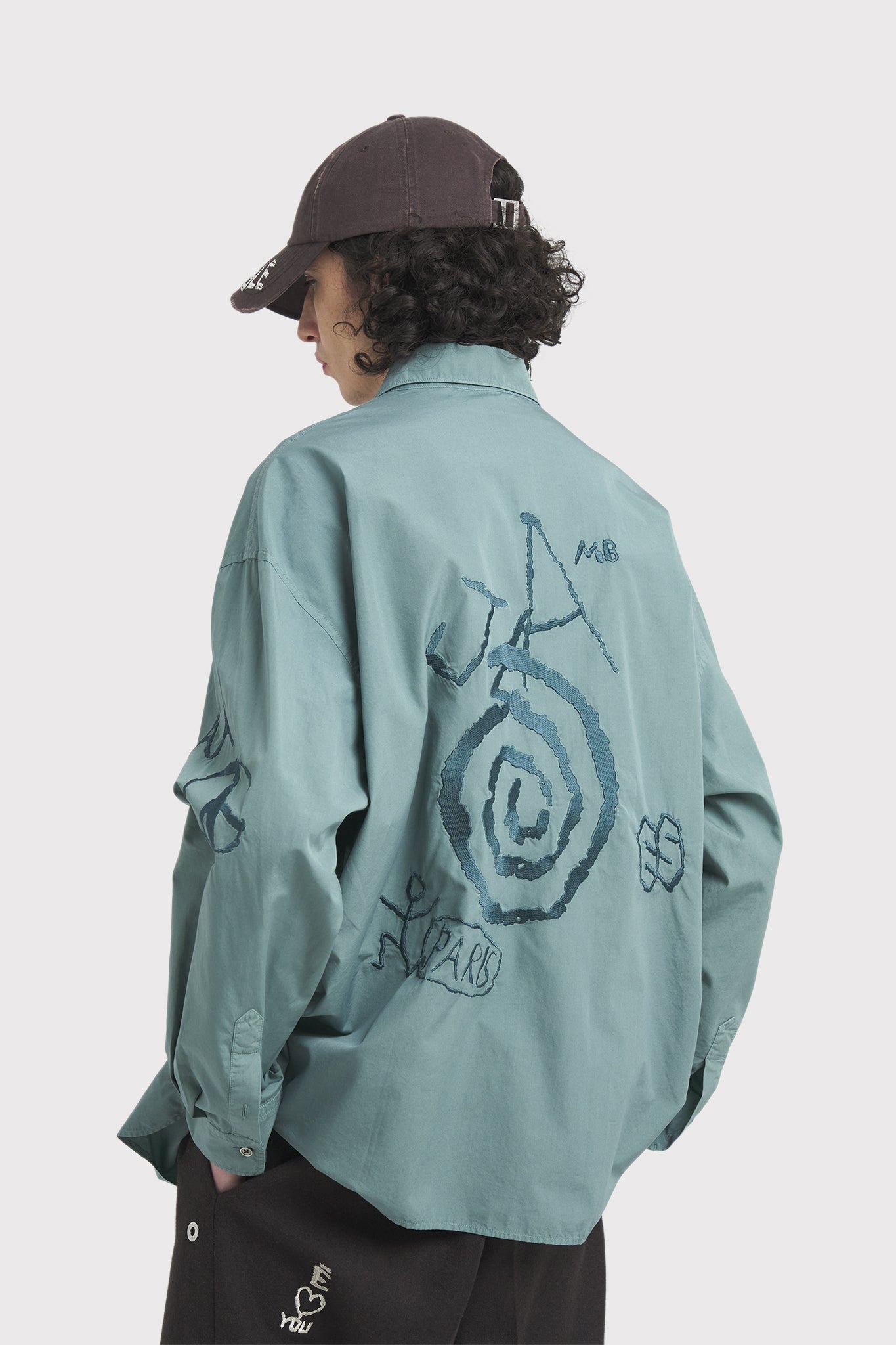 ÉTUDES ILLUSION GRAFFITI DYED BLUE SHIRTS 5