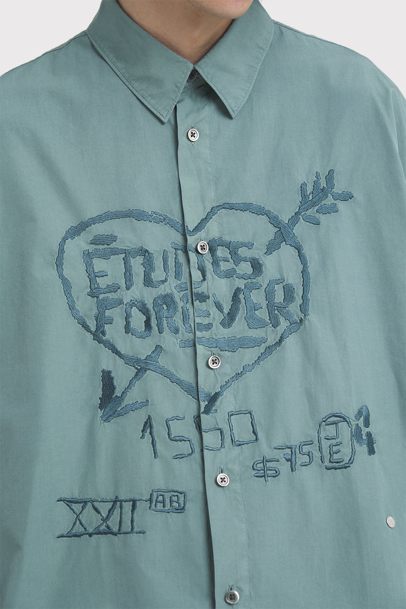 ÉTUDES ILLUSION GRAFFITI DYED BLUE SHIRTS 6