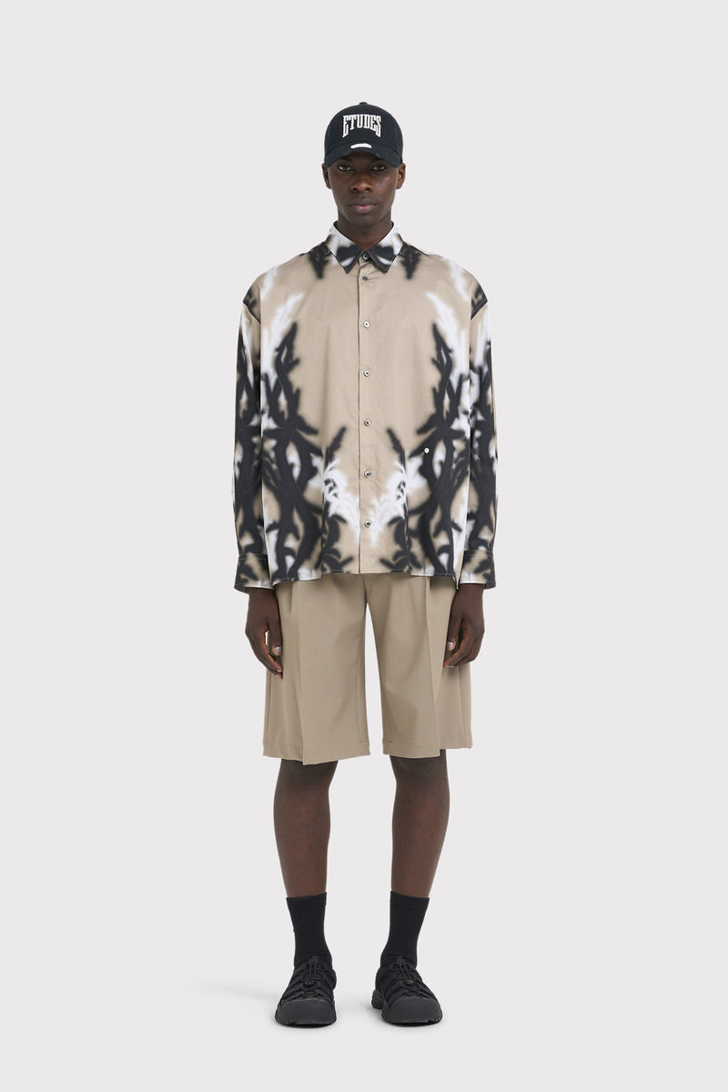 ILLUSION LS POPLIN THORNS SAND SAND 2