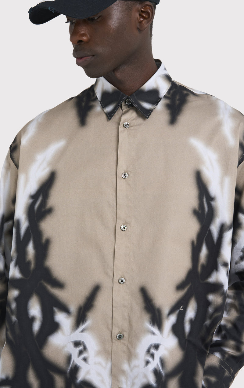 ÉTUDES ILLUSION LS POPLIN THORNS SAND SHIRTS 2