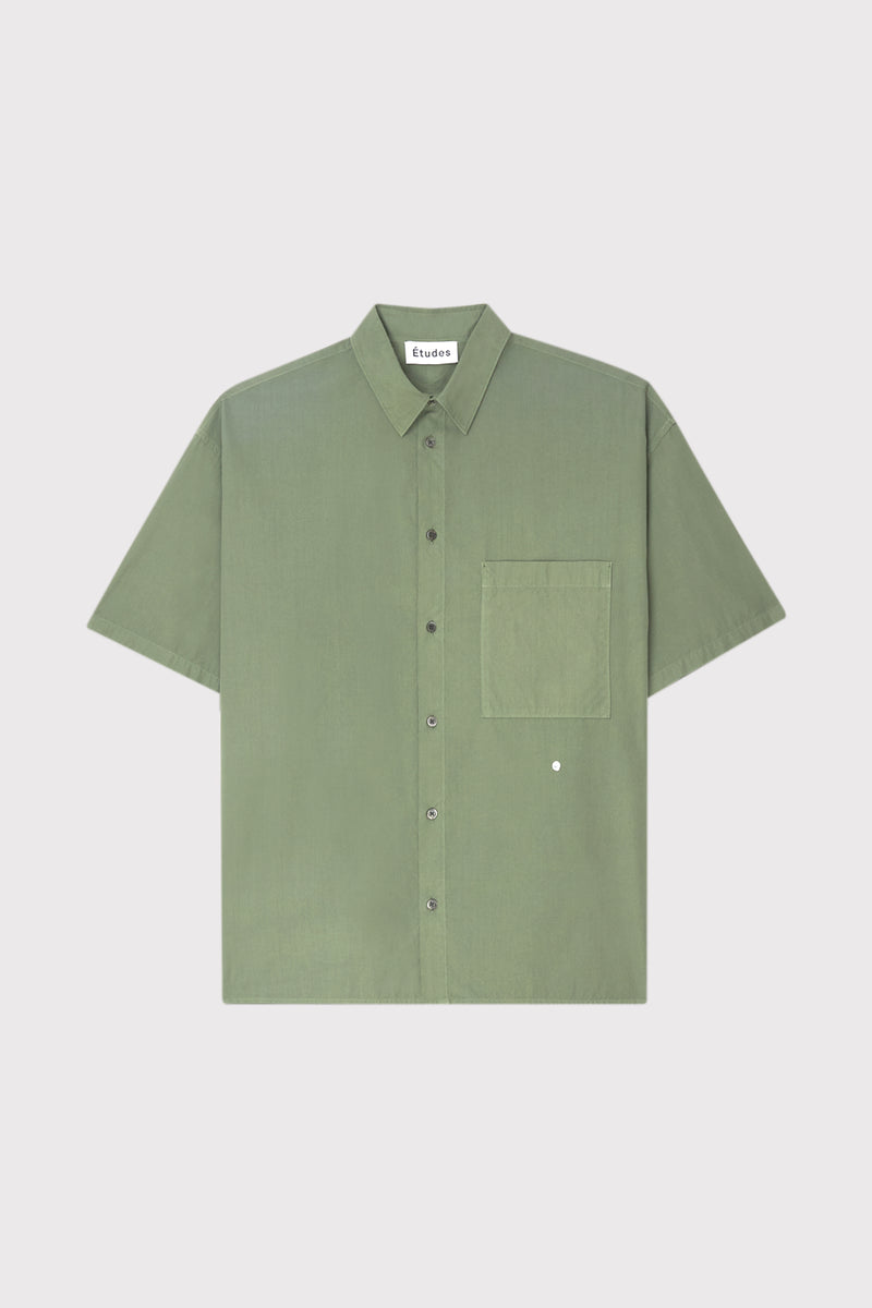 ILLUSION SS POPLIN STARS OLIVE OLIVE 1