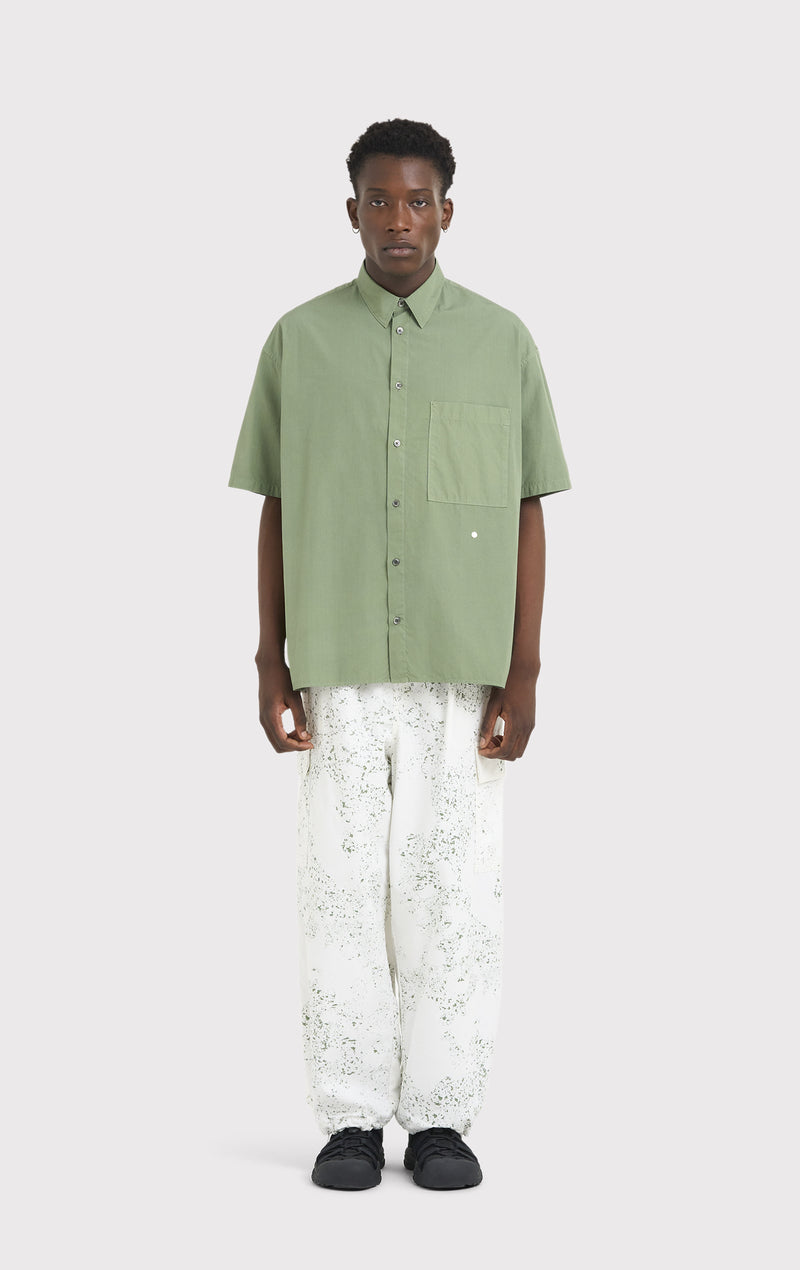 ÉTUDES ILLUSION SS POPLIN STARS OLIVE SHIRTS 3