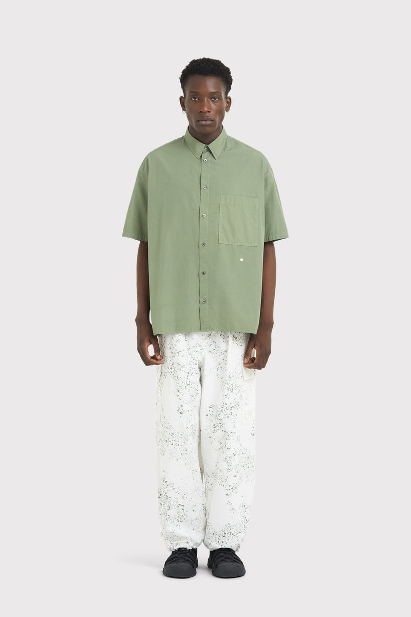 ILLUSION SS POPLIN STARS OLIVE OLIVE 3