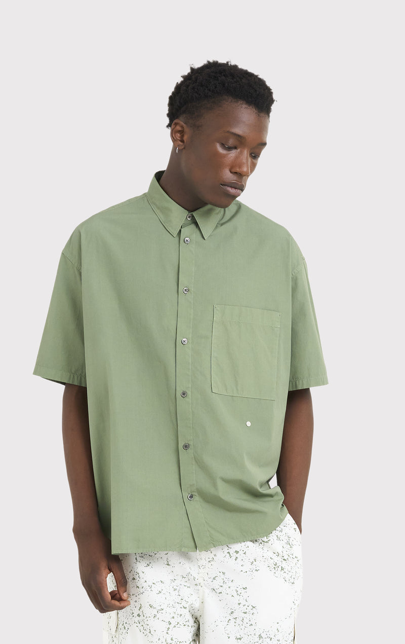 ÉTUDES ILLUSION SS POPLIN STARS OLIVE SHIRTS 5