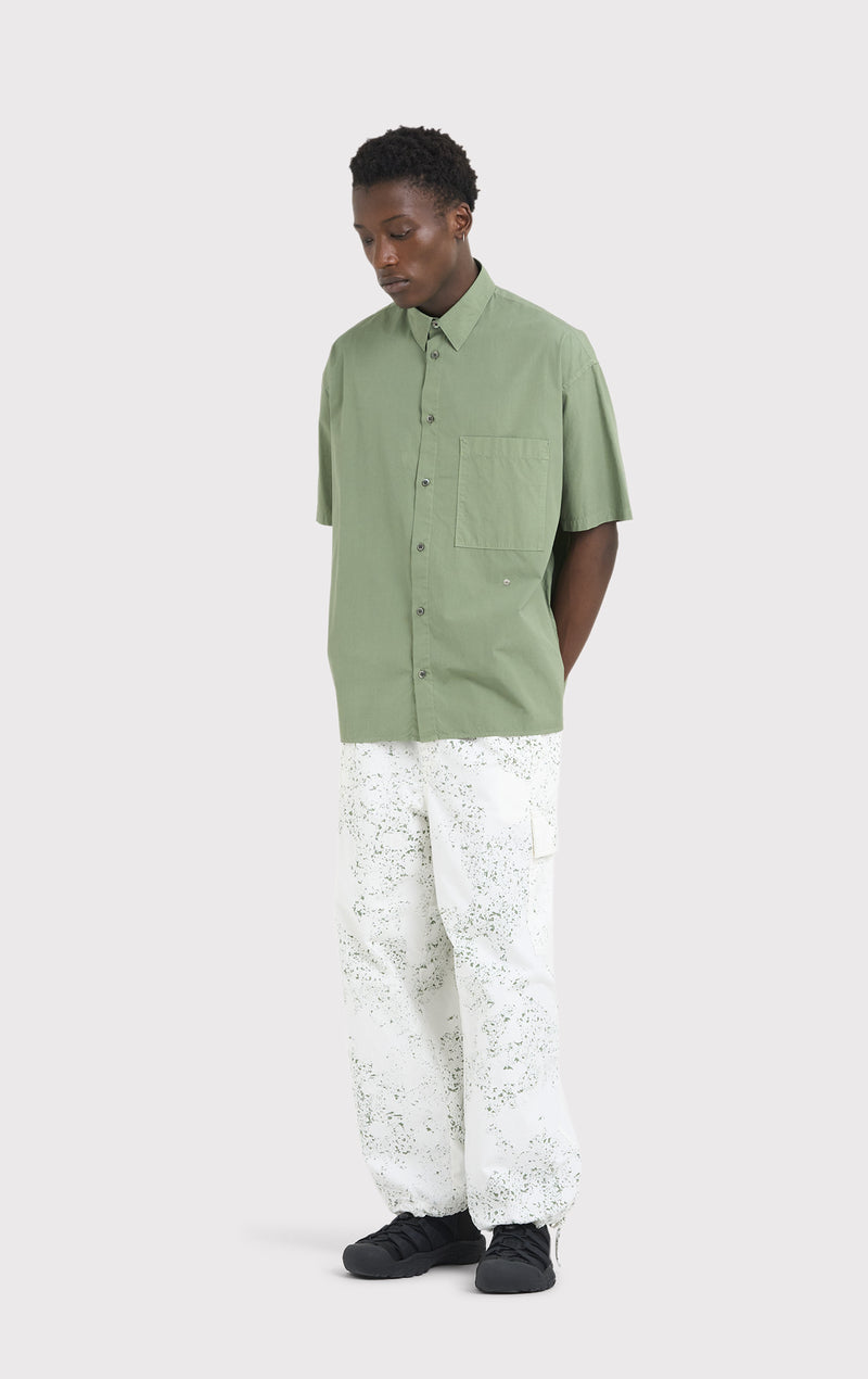 ÉTUDES ILLUSION SS POPLIN STARS OLIVE SHIRTS 6