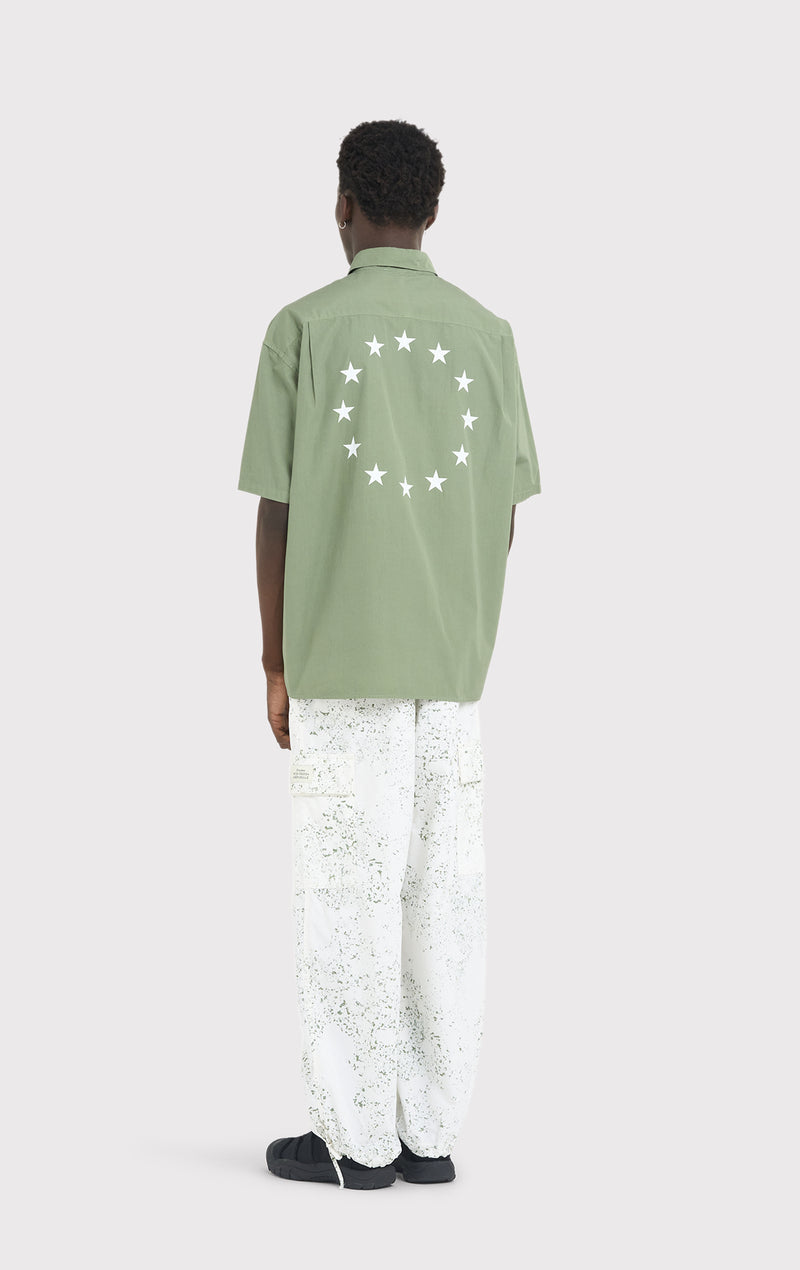 ÉTUDES ILLUSION SS POPLIN STARS OLIVE SHIRTS 4