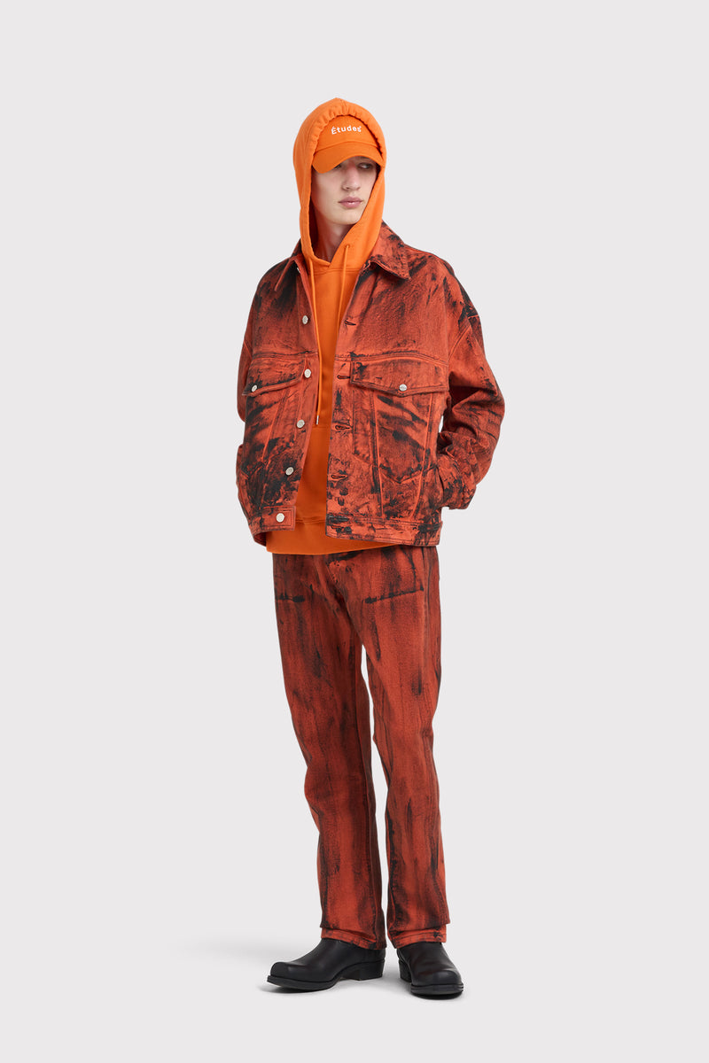SHADOW DENIM DYED PAINT ORANGE PEINTURE TEINTE ORANGE 5