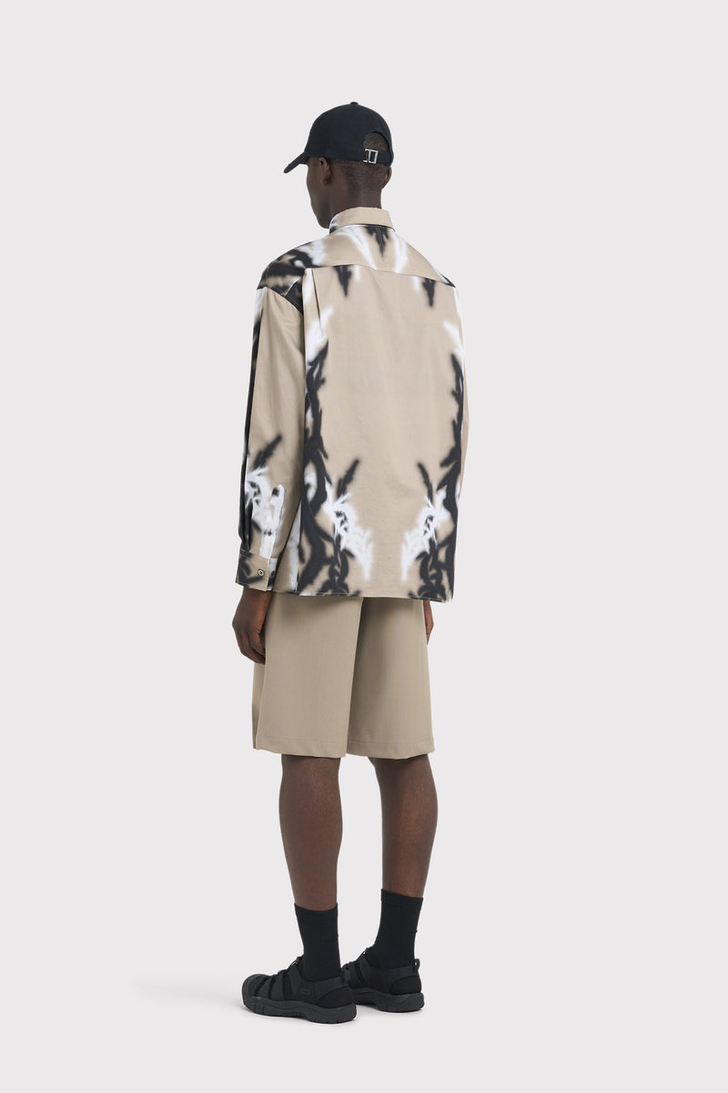 ILLUSION LS POPLIN THORNS SAND SAND 3