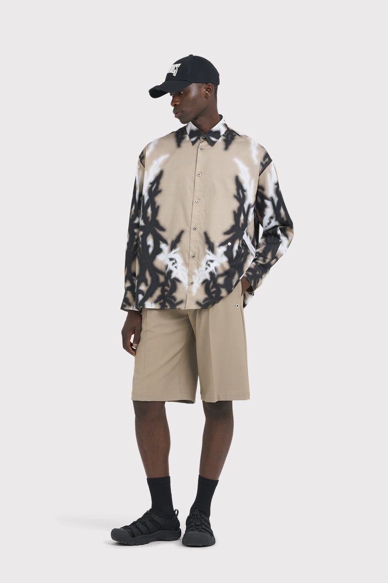 ILLUSION LS POPLIN THORNS SAND SAND 4