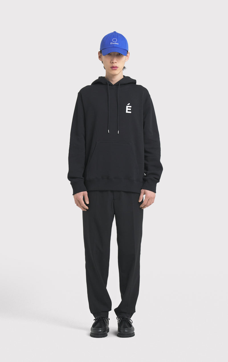 ÉTUDES HOODIE PATCH BLACK SWEATSHIRTS 1