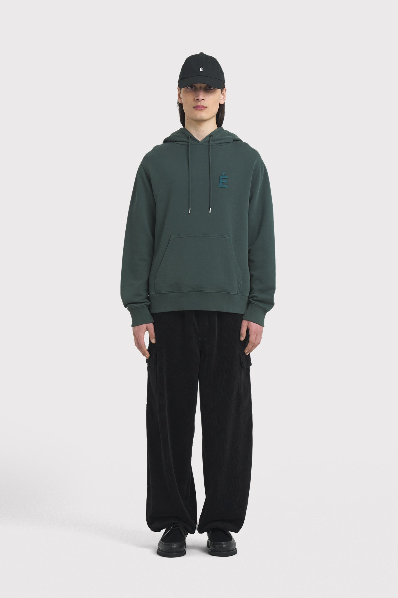 ÉTUDES KLEIN PATCH DK GREEN WASHED SWEATSHIRTS 1