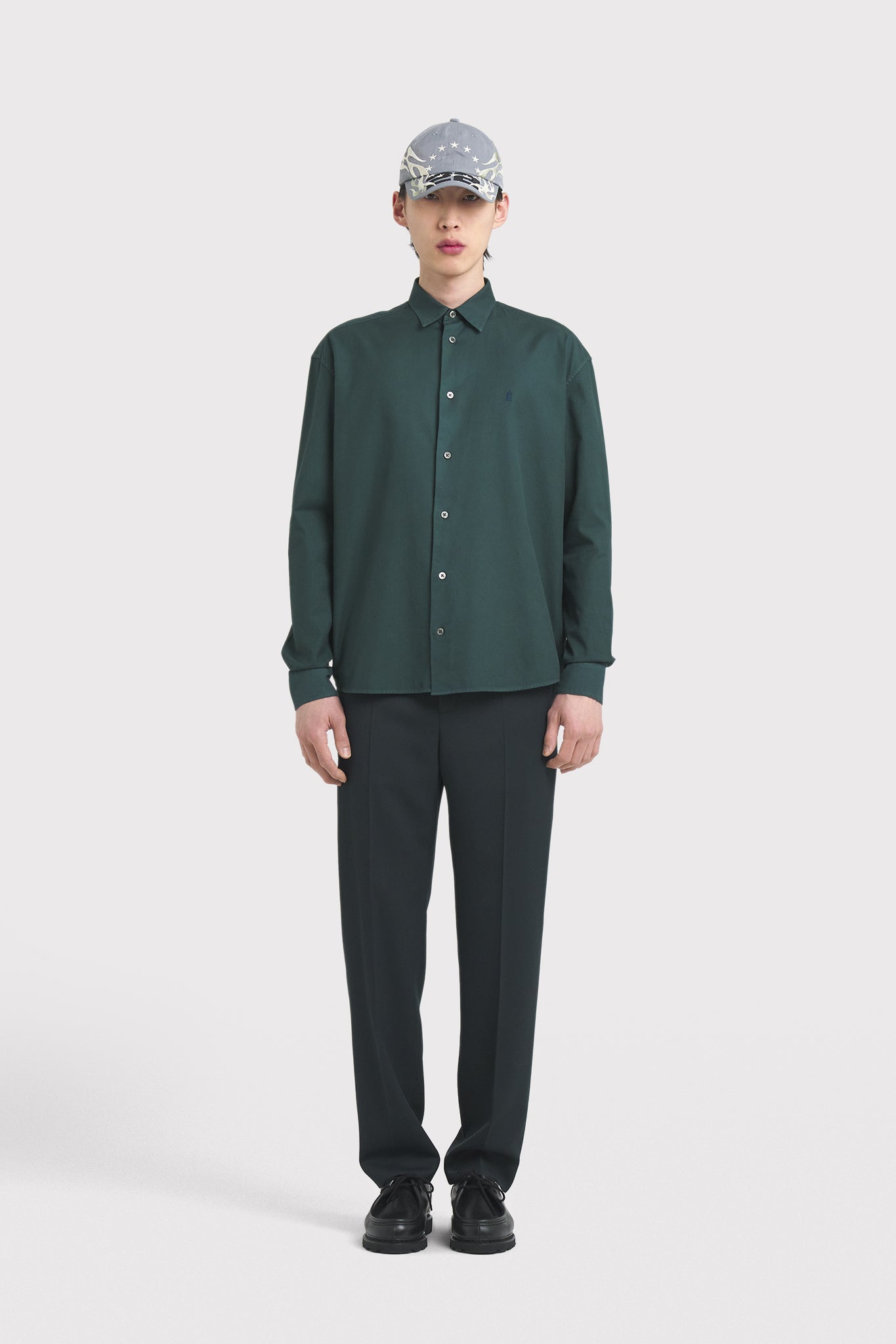 ÉTUDES LYRIQUE LS ACCENT DYED GREEN SHIRTS 1