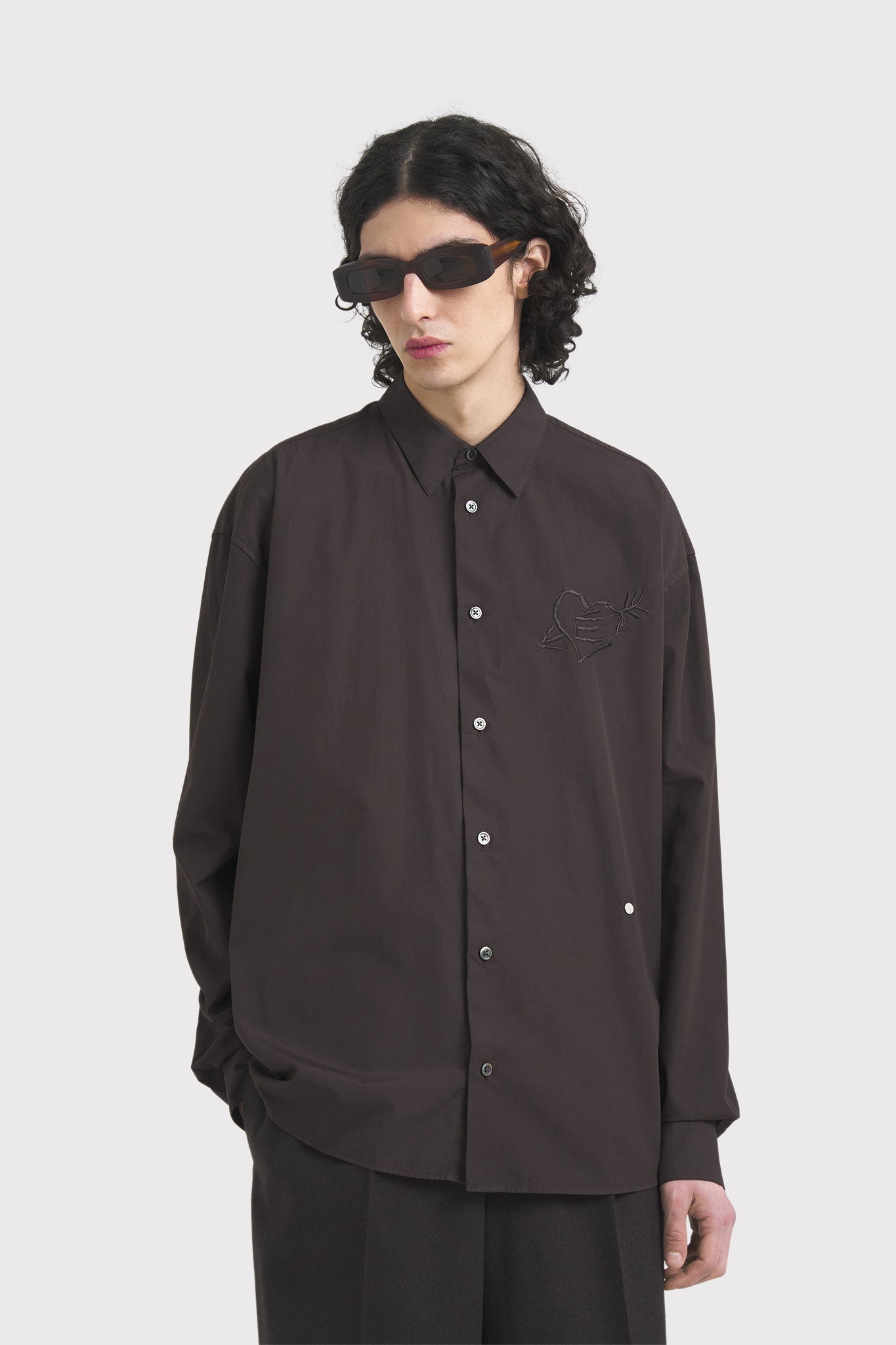 ÉTUDES LYRIQUE LS GRAFFITI DYED BROWN SHIRTS 5