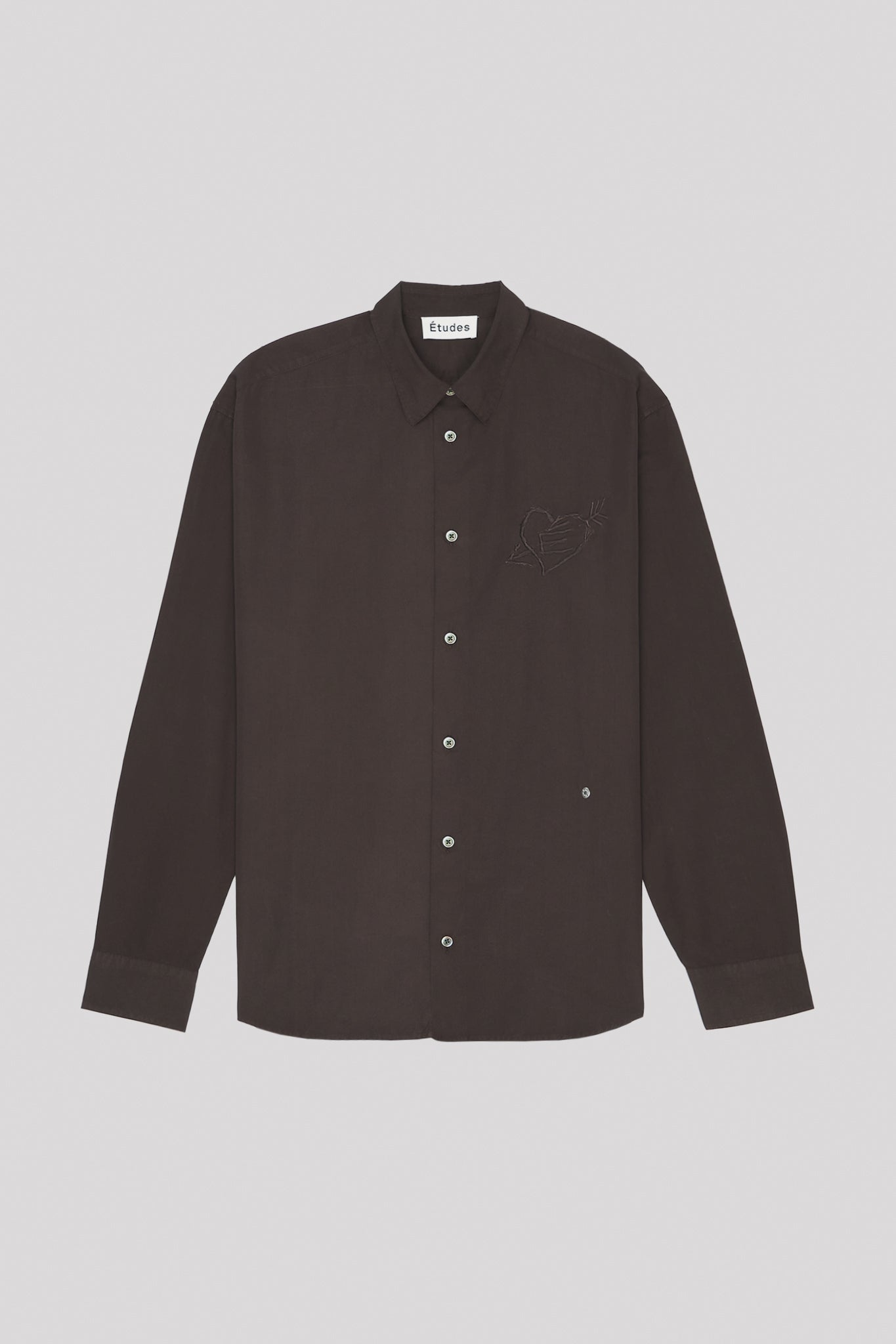 ÉTUDES LYRIQUE LS GRAFFITI DYED BROWN SHIRTS 6