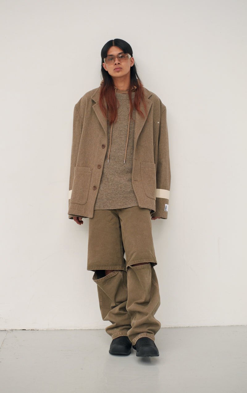 ETUDES STUDIO LOOSE JEANS PANT TAN 2