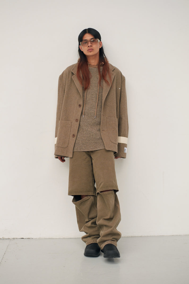 LOOSE JEANS PANT TAN TAN 2