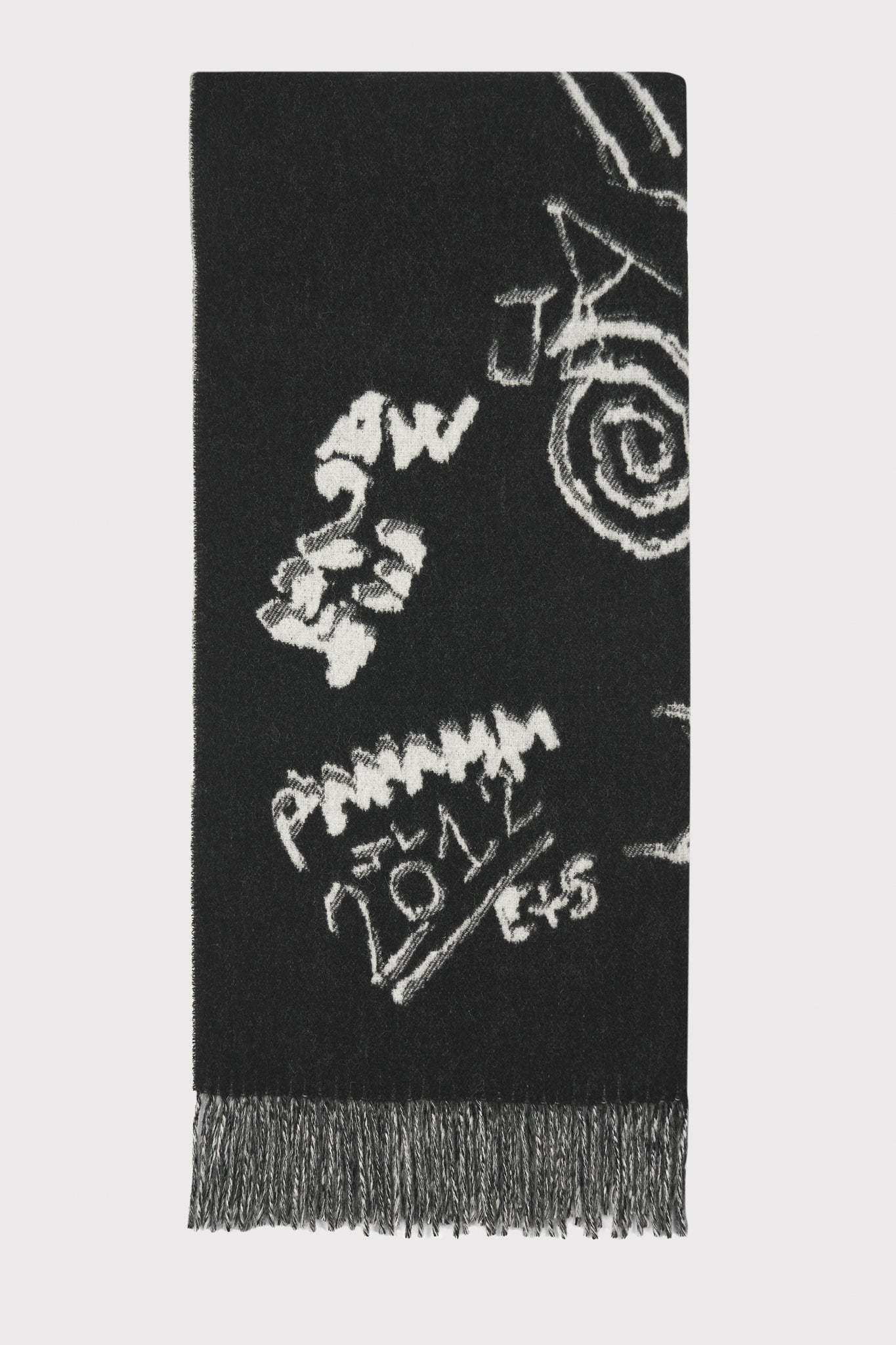ÉTUDES MAGNOLIA ALLOVER GRAFFITI BK SCARVES 1