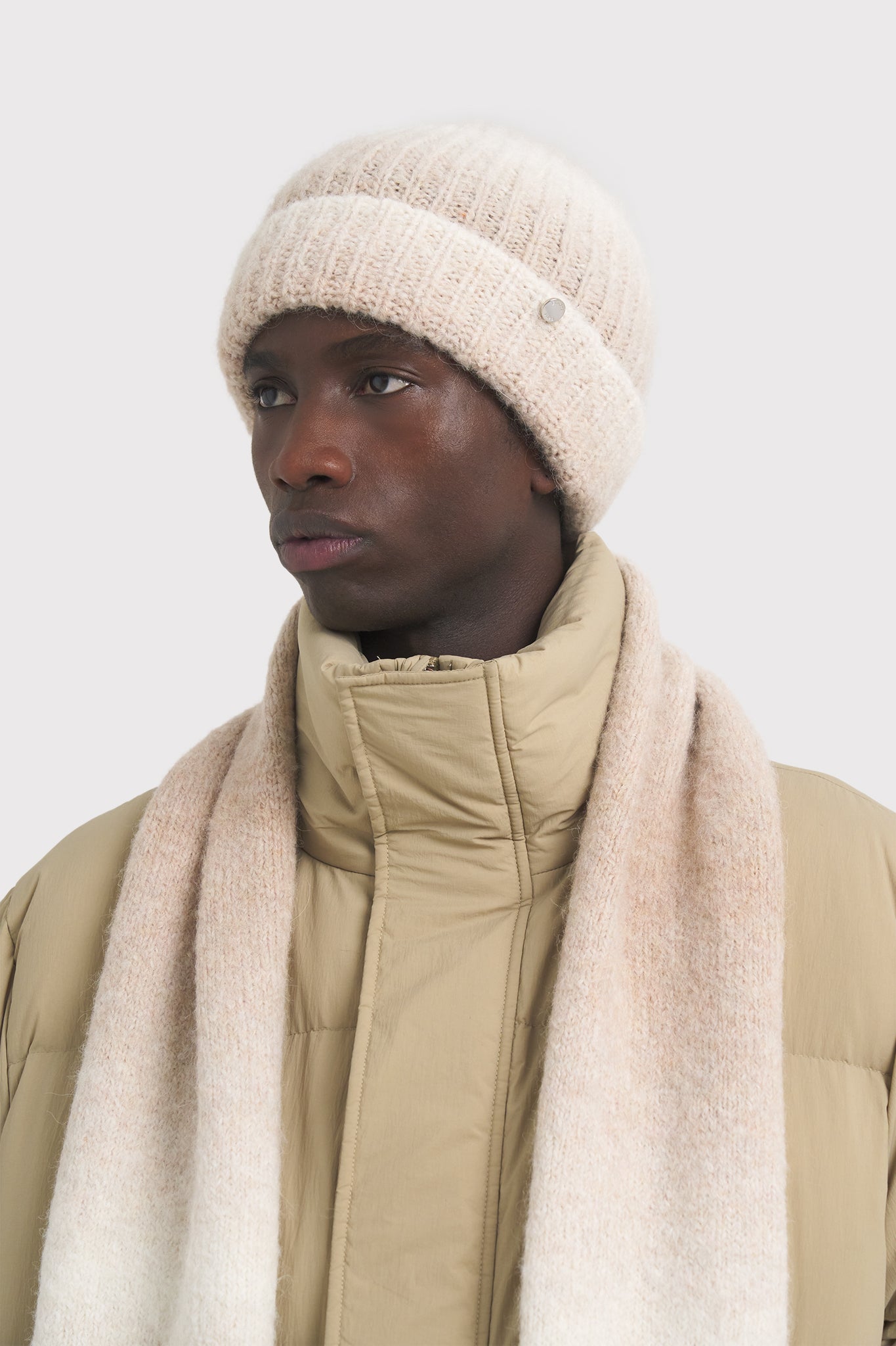 ÉTUDES MOONDOG BEANIE BEIGE WHITE HATS 2