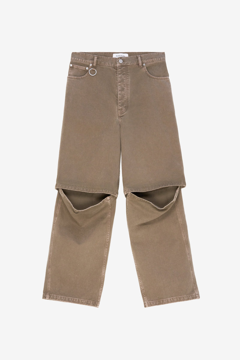 LOOSE JEANS PANT TAN TAN 1