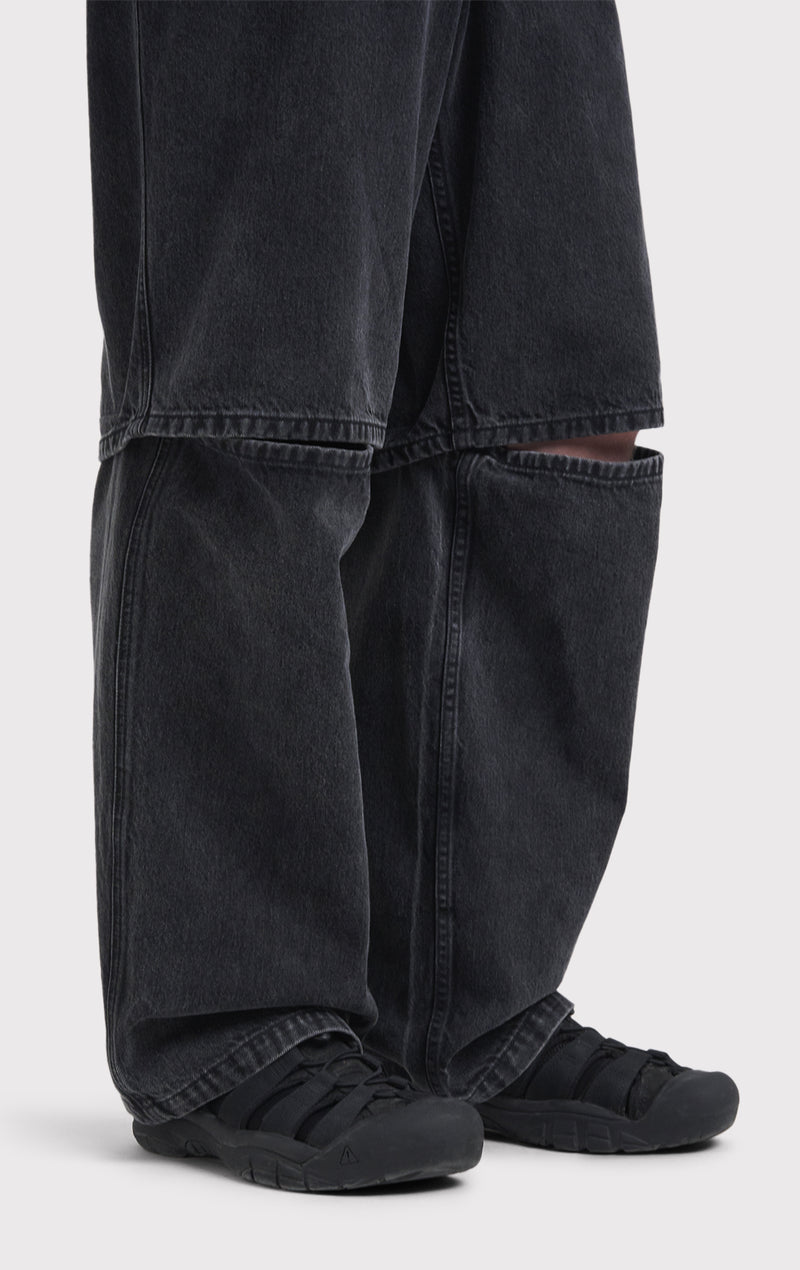 ÉTUDES NOCTURNE PANTALON NOIR DÉLAVÉ 5
