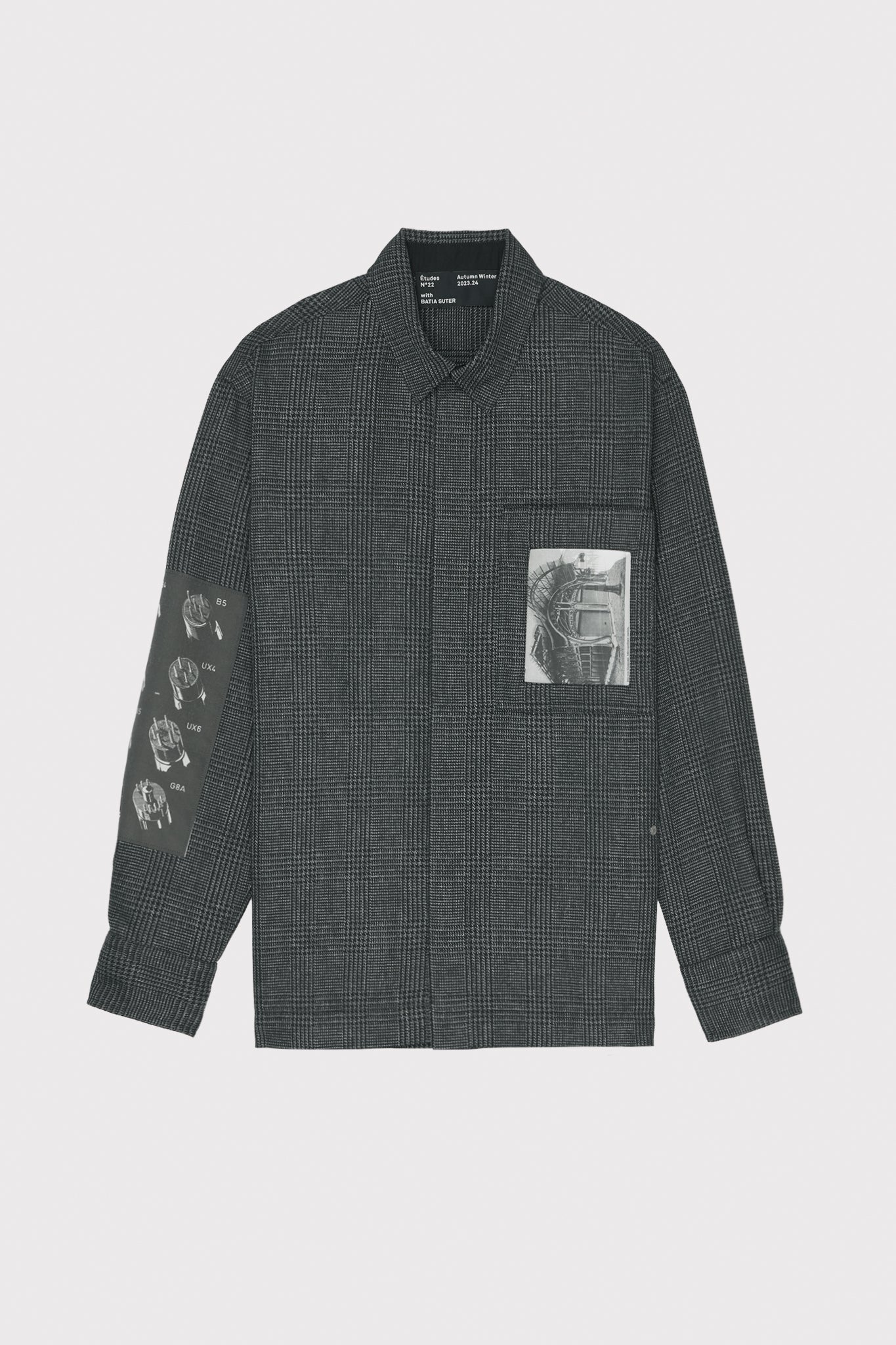 ÉTUDES PICTURE BATIA SUTER CHECK GREY SHIRTS 2
