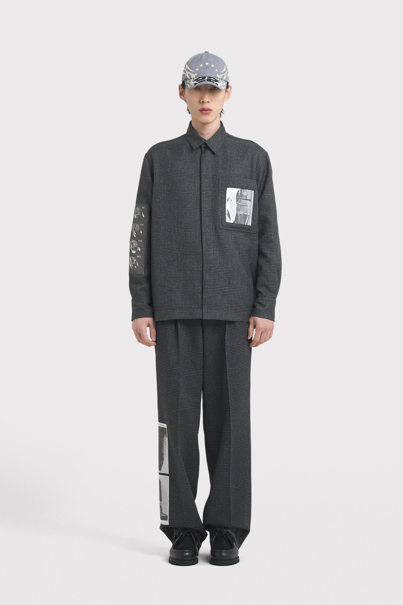 ÉTUDES PICTURE BATIA SUTER CHECK GREY SHIRTS 1