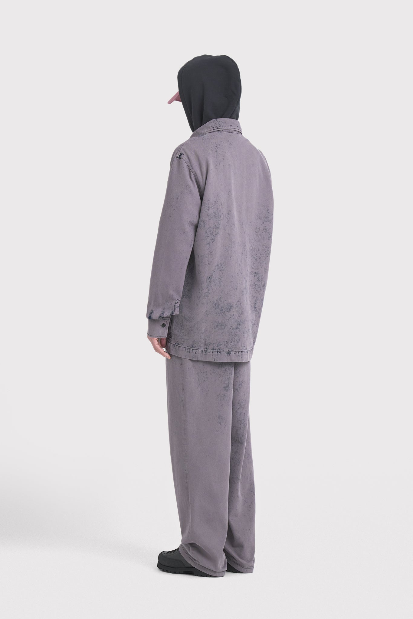 ÉTUDES PICTURE DENIM OVERDYED GREY SHIRTS 3