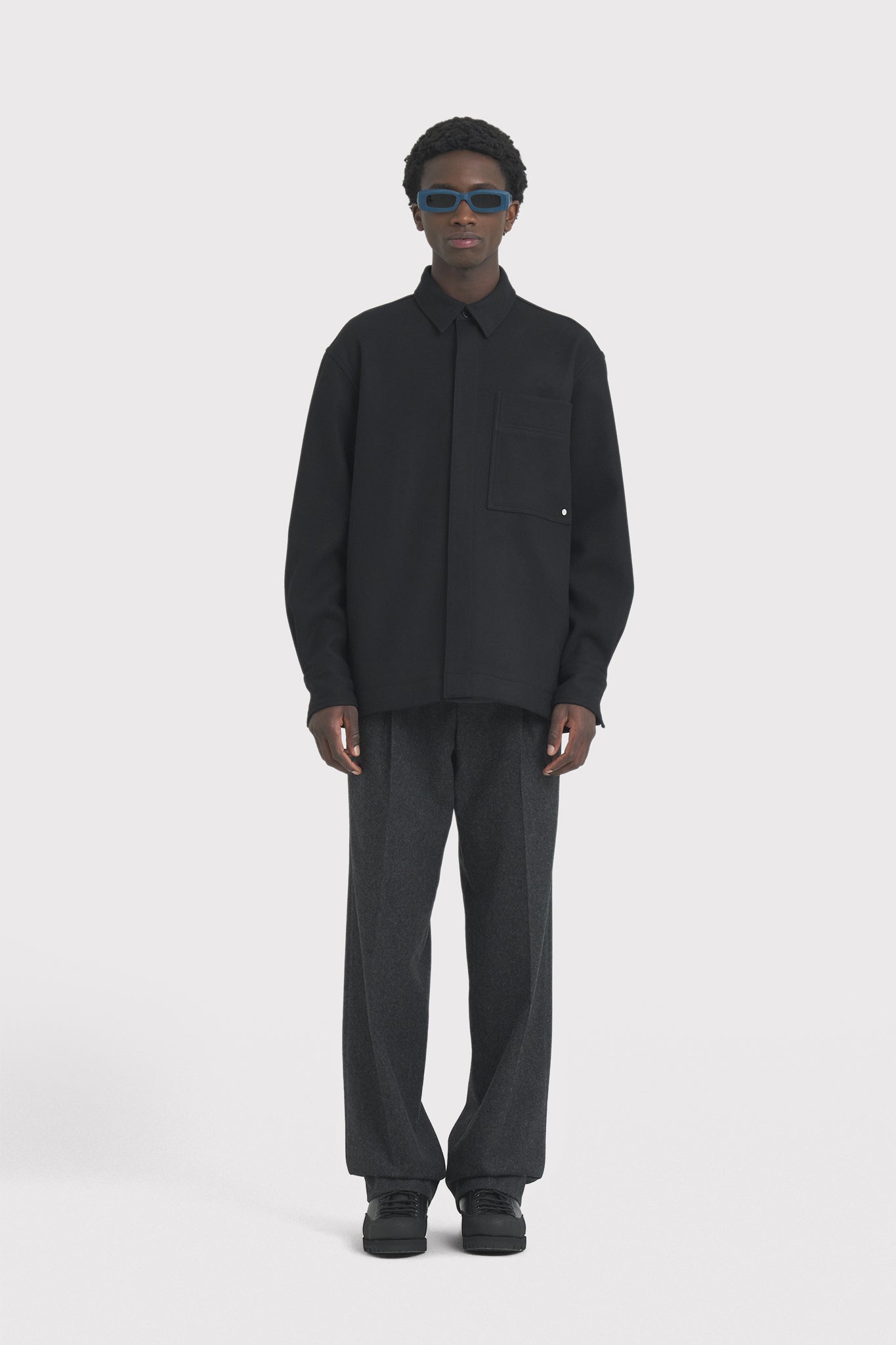 ÉTUDES PICTURE WOOL BLACK SHIRTS 1