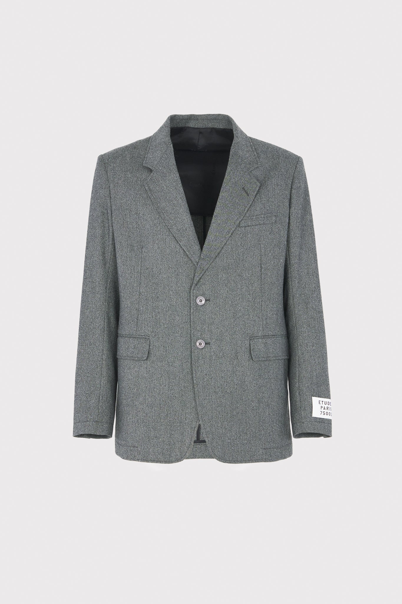 ÉTUDES PLANE FLANNEL HEATHER GREY OUTERWEAR 2