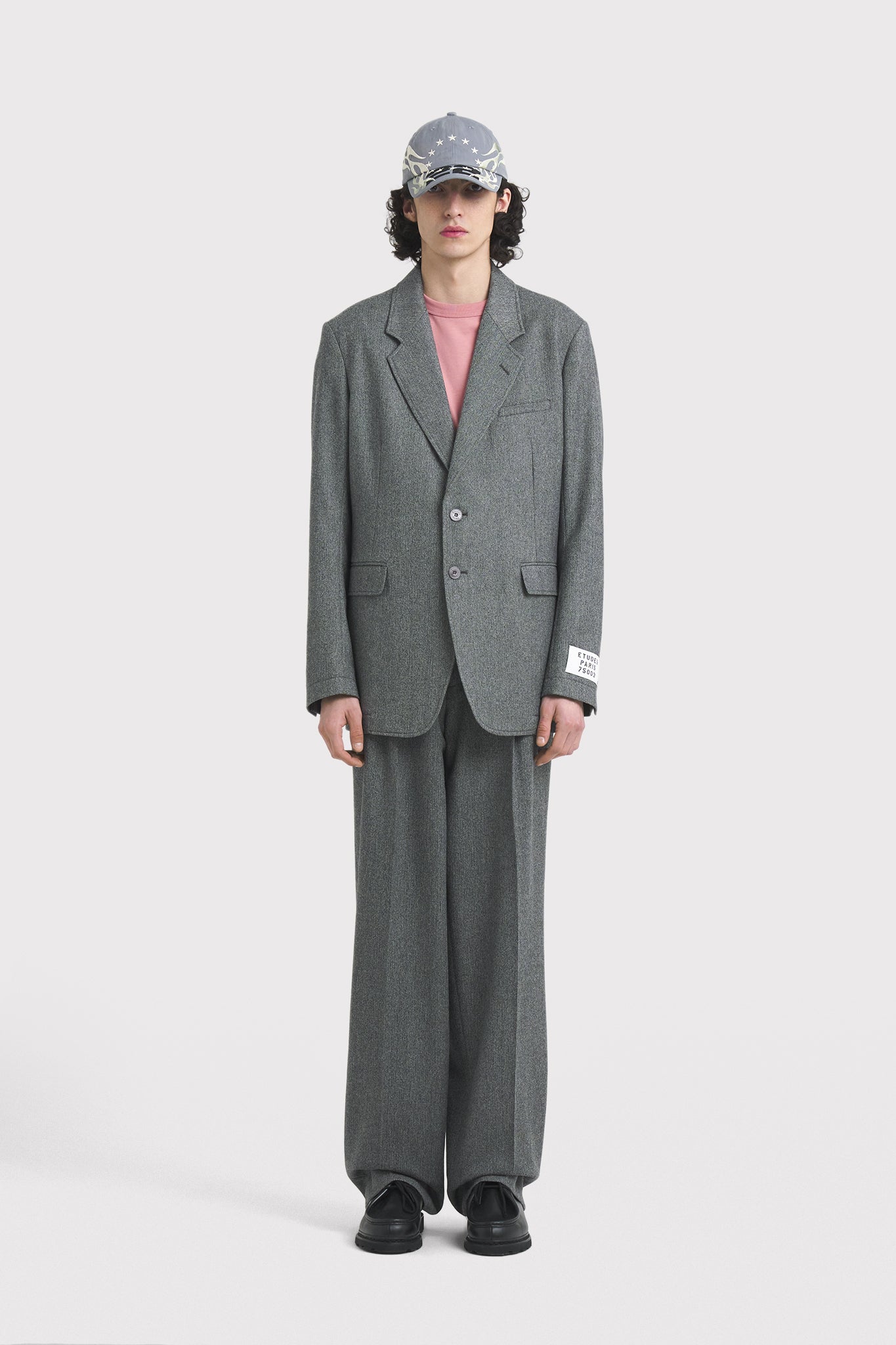 ÉTUDES PLANE FLANNEL HEATHER GREY OUTERWEAR 1