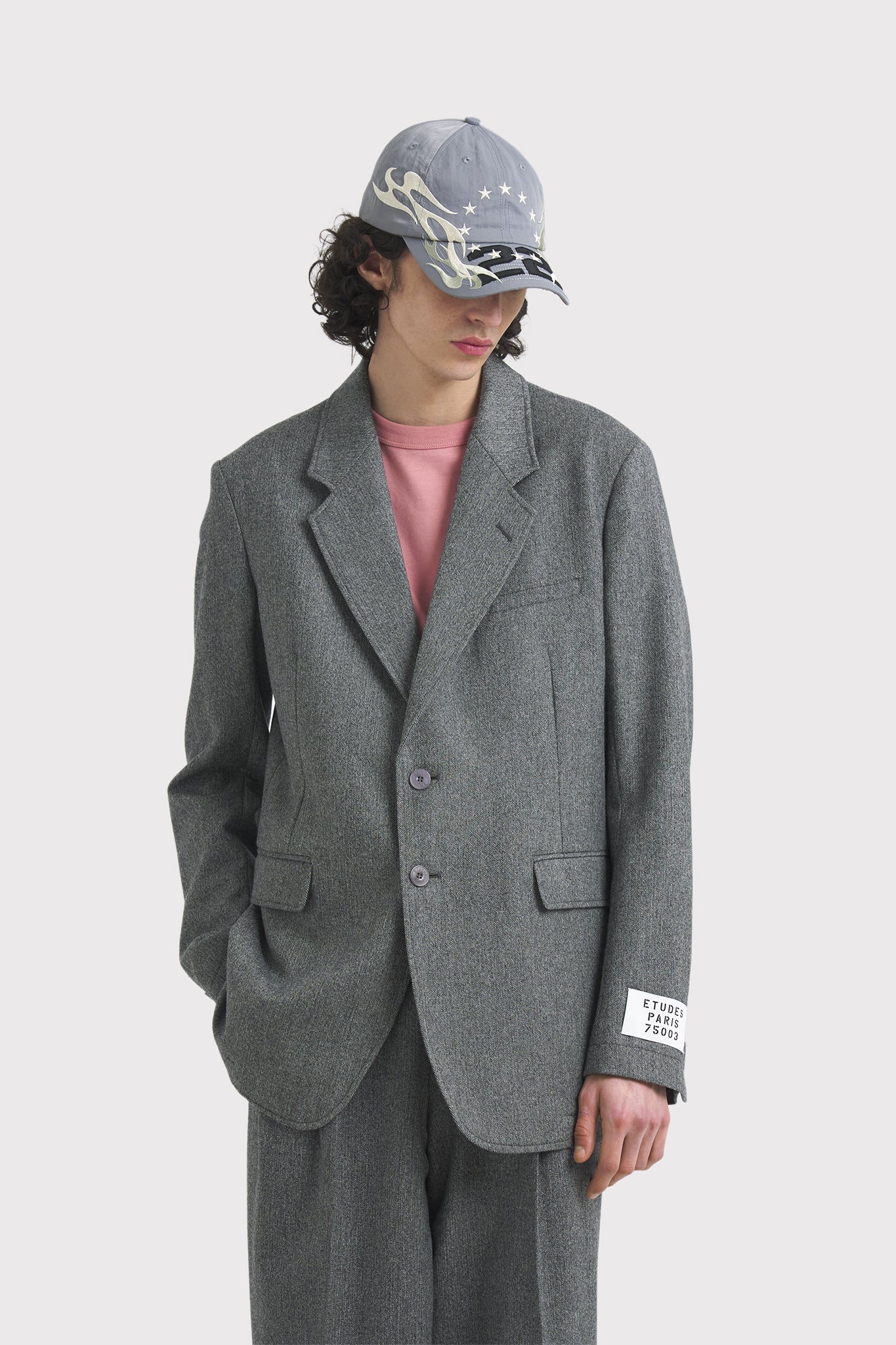 ÉTUDES PLANE FLANNEL HEATHER GREY OUTERWEAR 5