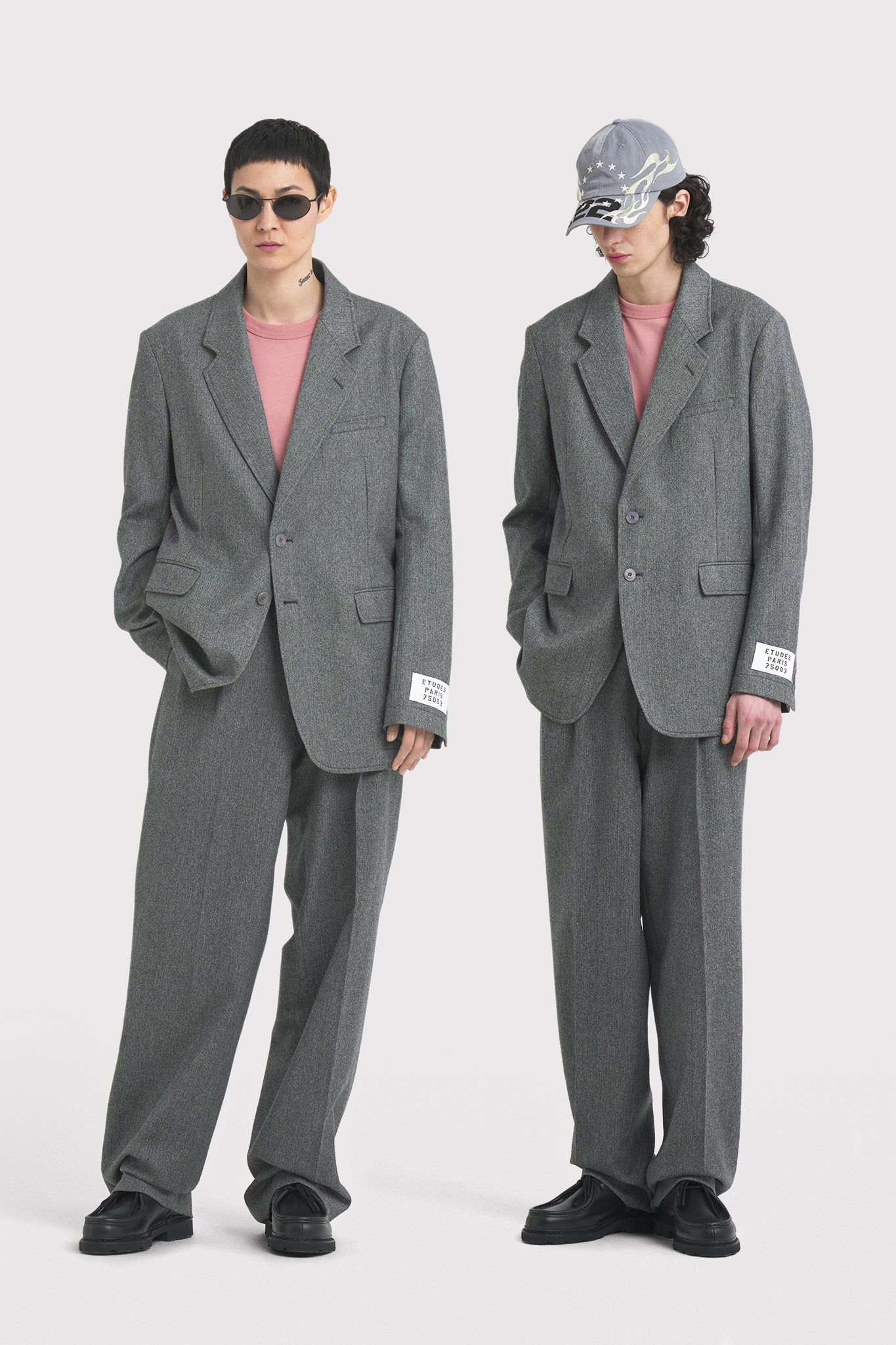 ÉTUDES PLANE FLANNEL HEATHER GREY OUTERWEAR 7