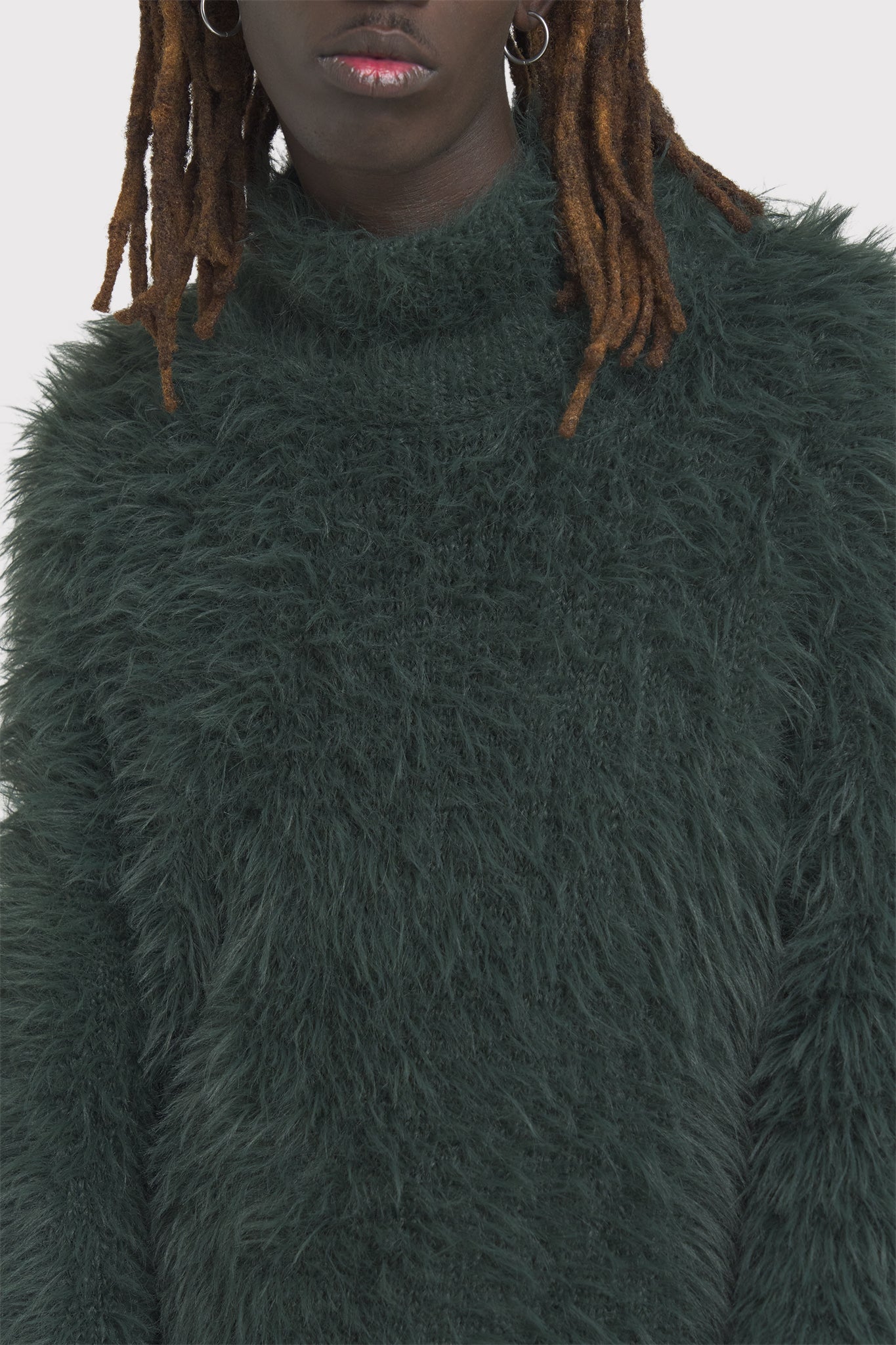 ÉTUDES QUARTIER HAIRY MONSTER GREEN KNITWEAR 5