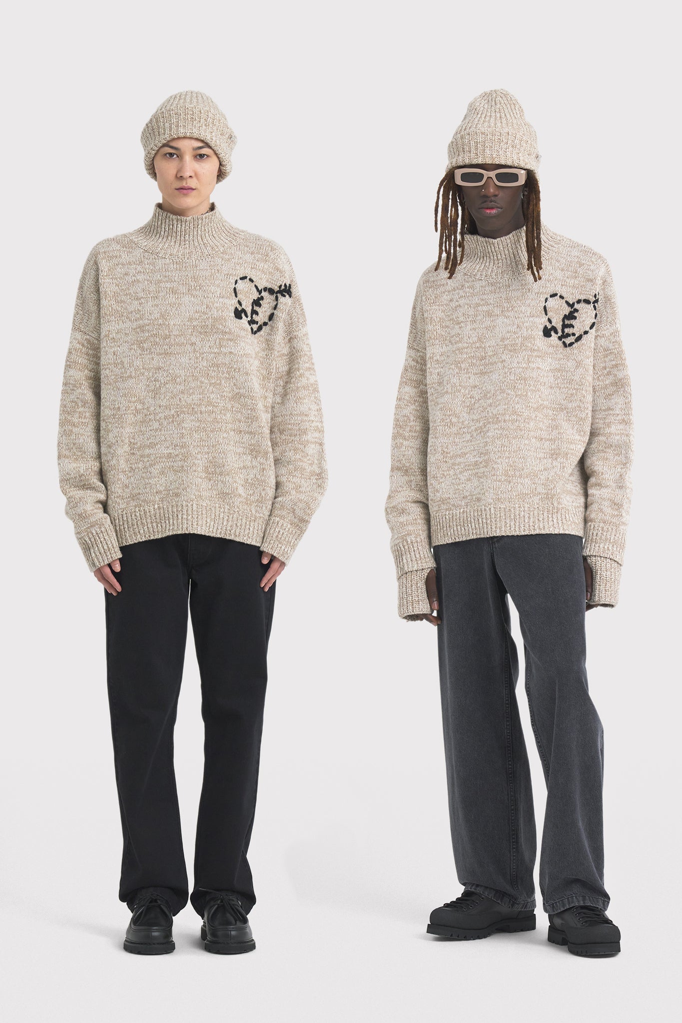 ÉTUDES QUARTIER MOULINE BEIGE KNITWEAR 7